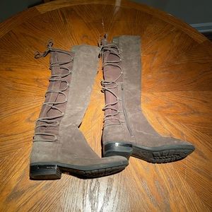 Knee high suede boots, size 7 slightly used, bought from Dillard’s